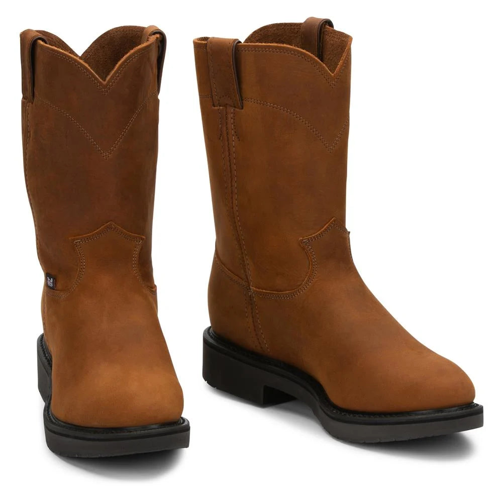 Justin Men's Conductor Work Boots Hazel Brown – ELP Western