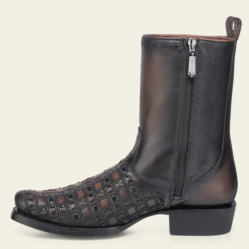 mens boots with zipper