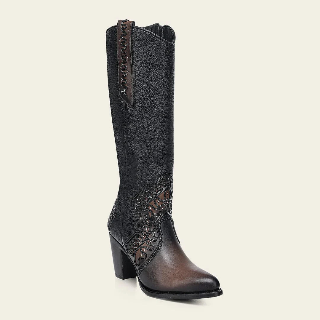 Cuadra Ladies Boot Chocolate Zipper Round Toe CC240 – ELP Western