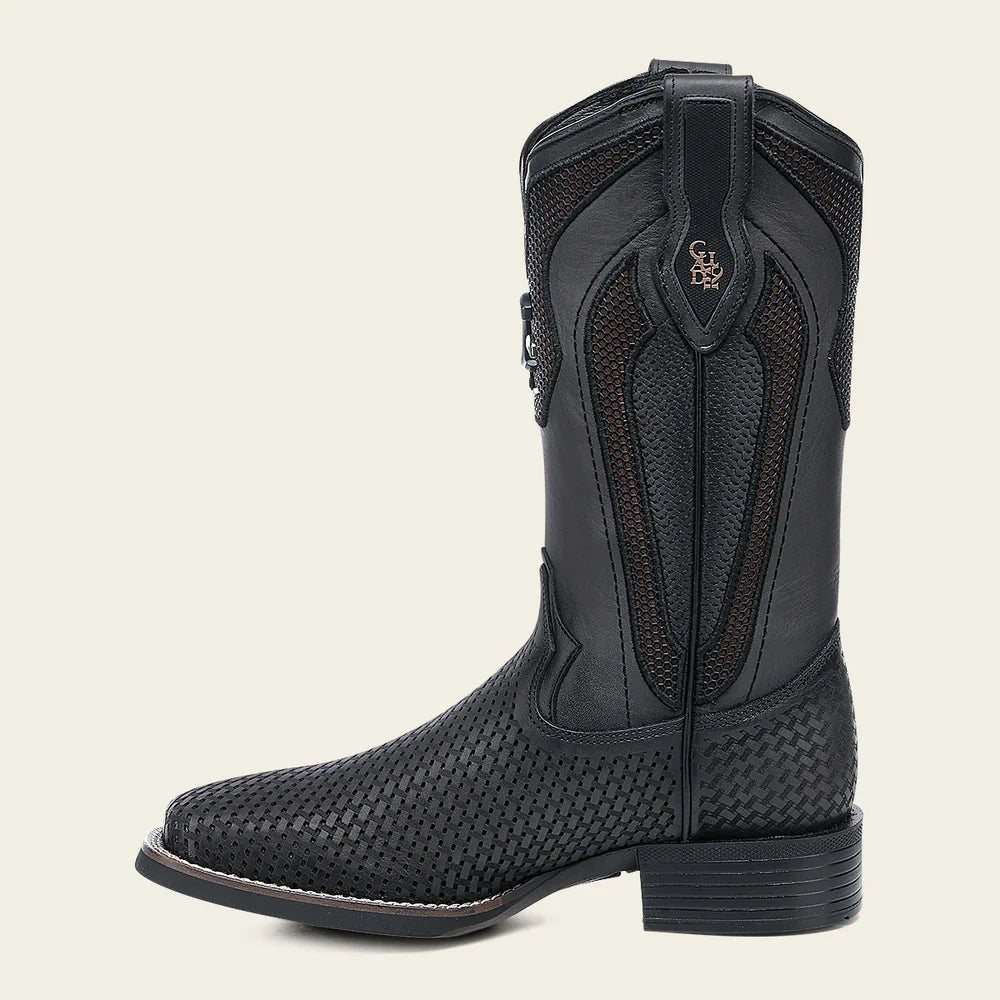 Men's Cuadra Square Toe Boots Black Oxford CU985 – ELP Western