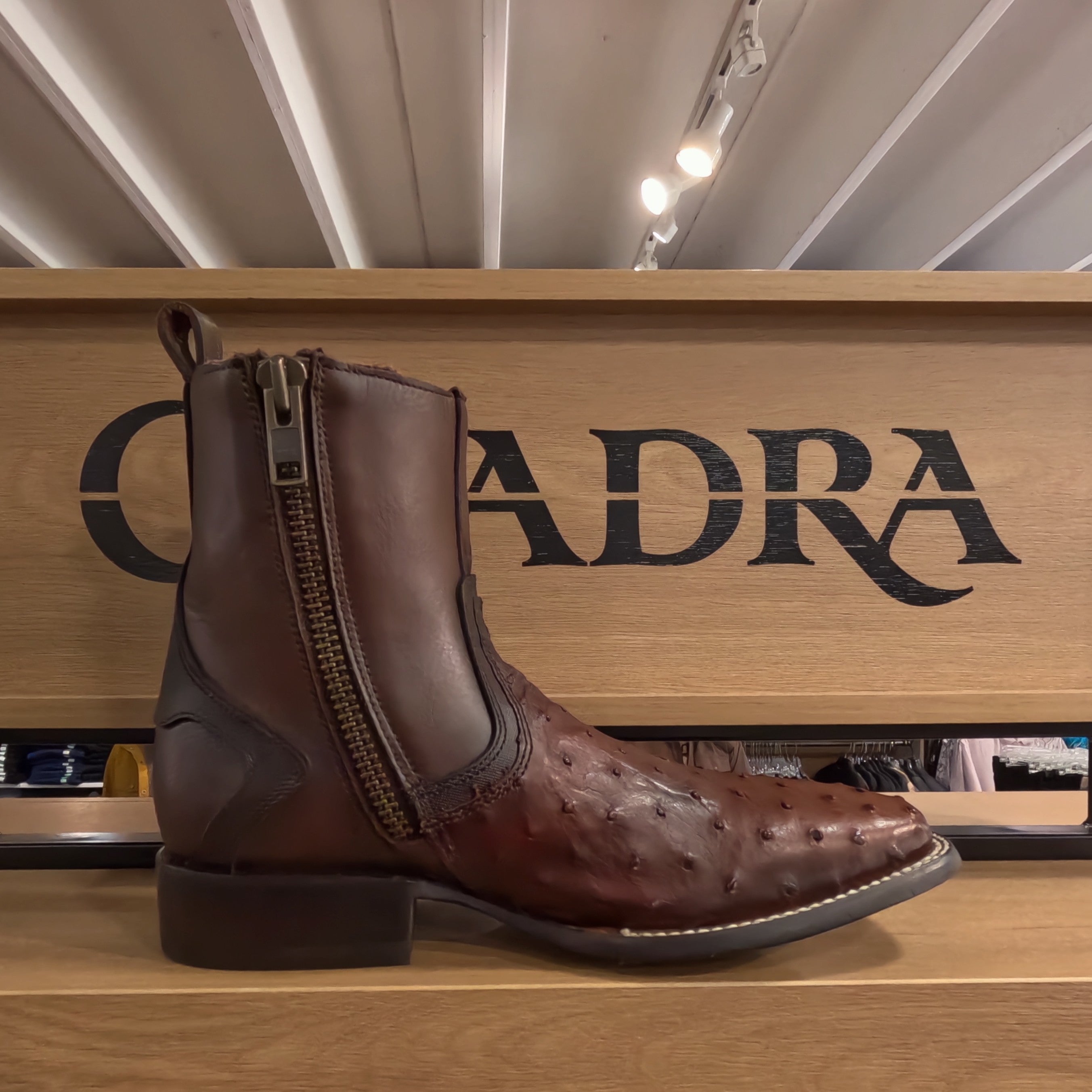 Cuadra Ostrich Zipper Boot CU888 – ELP Western