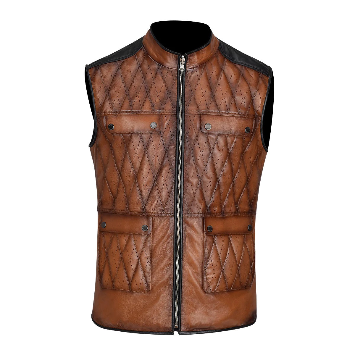 CCUレザー SHEEP LEATHER QUILTED VEST CCU】 QUILTED VEST V-08-C-SHEEP-2 – ONENESS ONLINE STORE