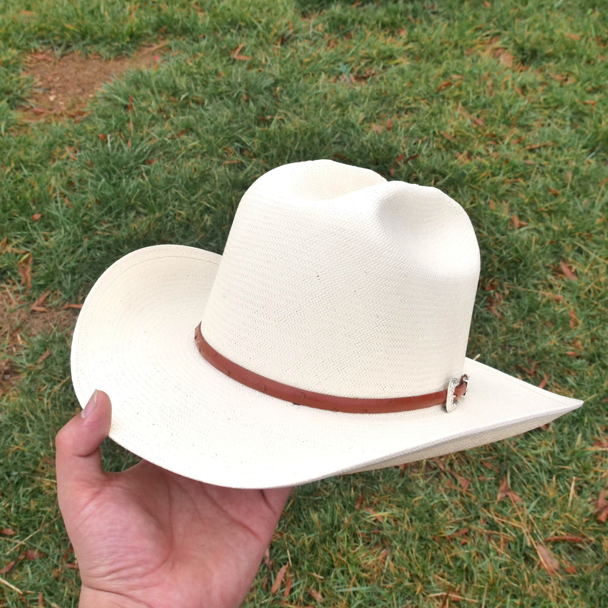 Stetson Andover Ivory & Cognac Straw Hat main image 0