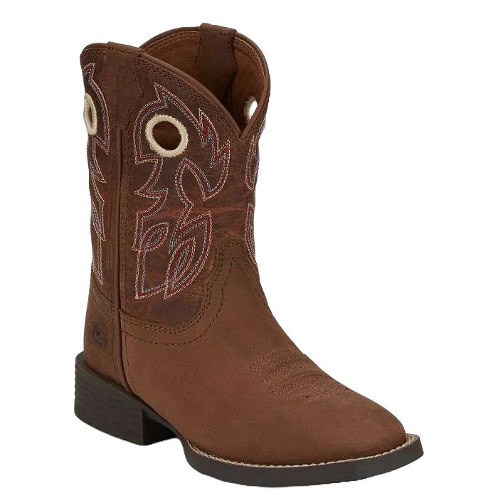 Justin Kid's Bowline Pecan Junior Boots