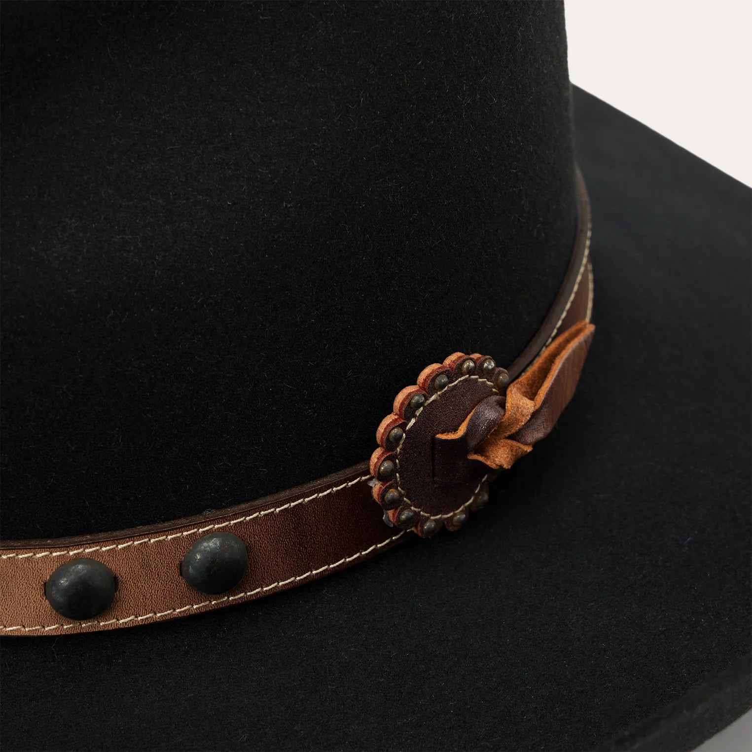 Stetson 4x buffalo felt hat broken bow gus crown cowboy western hat