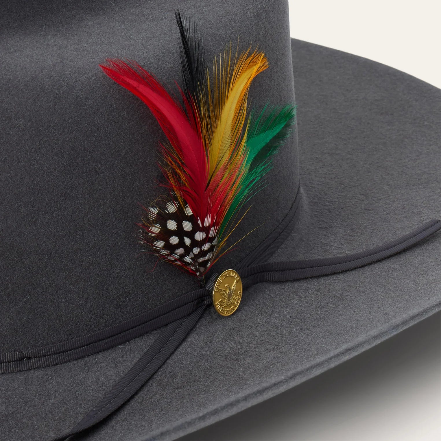 Custom Butterfly Stetson 6X COWBOY HAT Stetson 6x Guadalupana Felt Cowboy Hat Regular Crown Black  main image 2