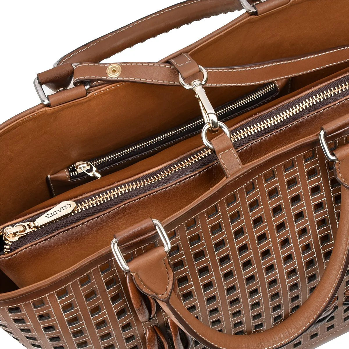 Cuadra Ladies Leather Cut Handbag Maple – ELP Western