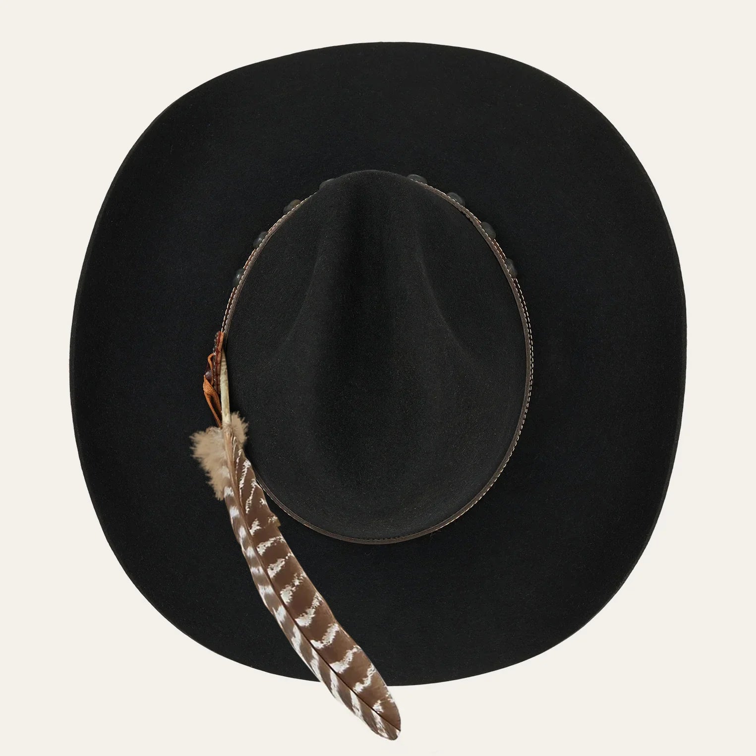 Stetson 4x buffalo felt hat broken bow gus crown cowboy western hat