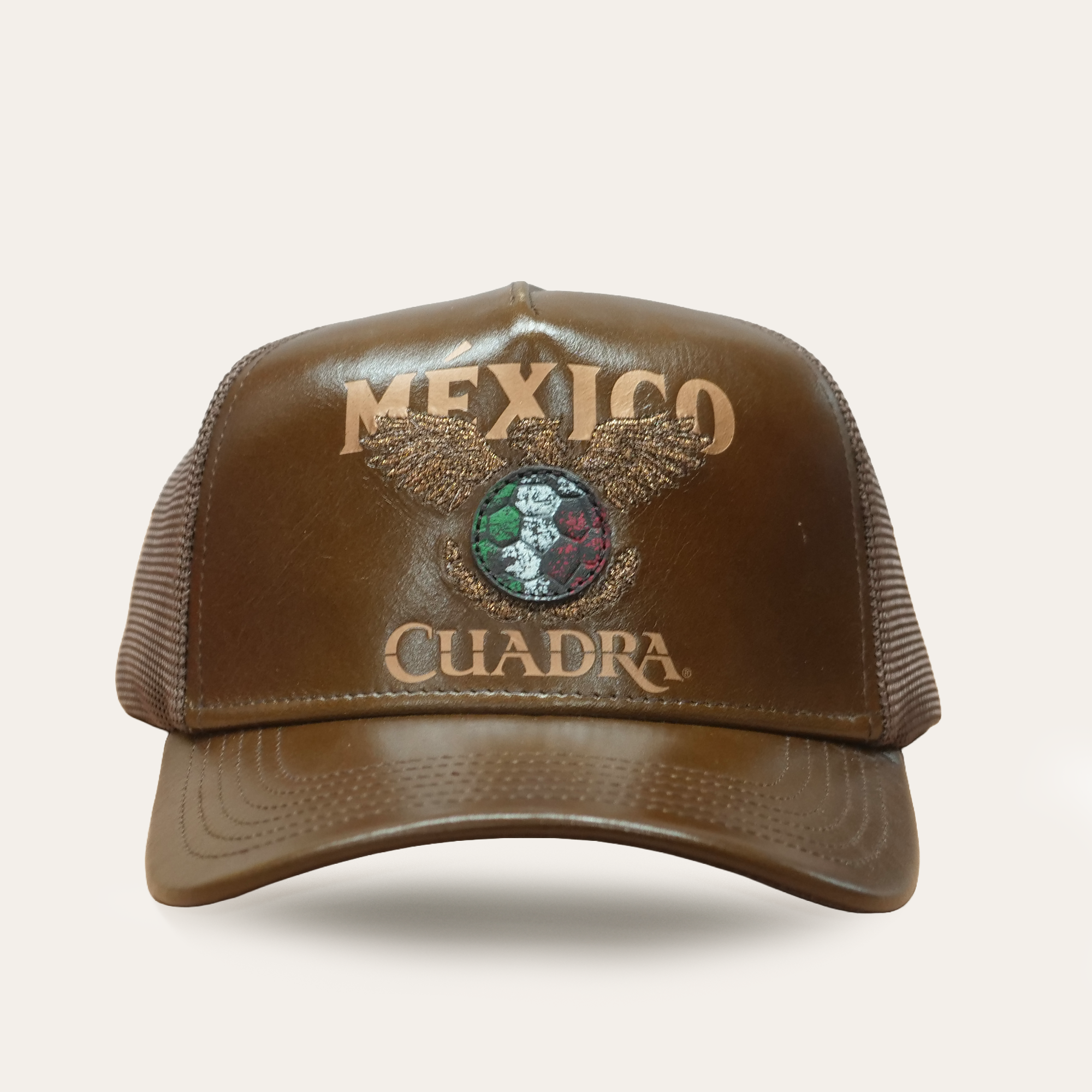 Cuadra Mexico Leather Brown Snapback Cap CP003 – ELP Western