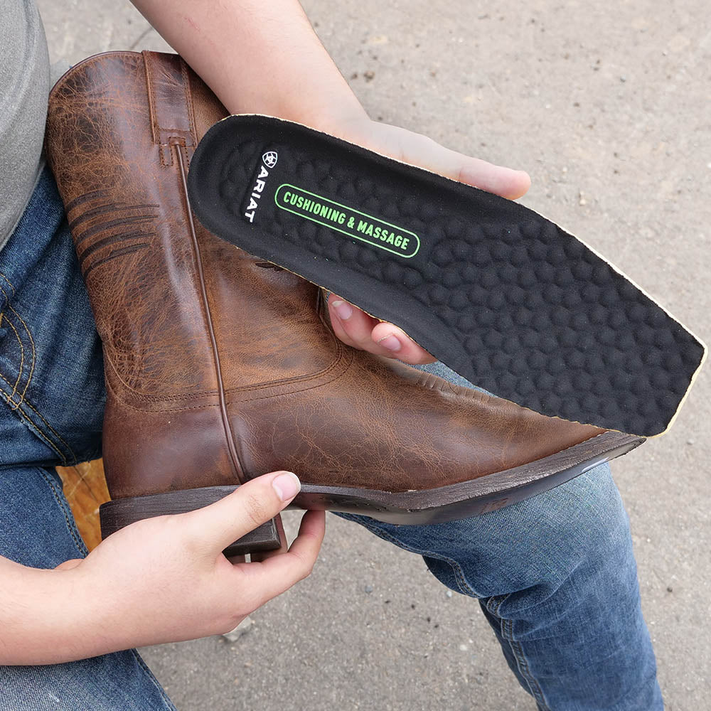 mens ariat square toe boots
