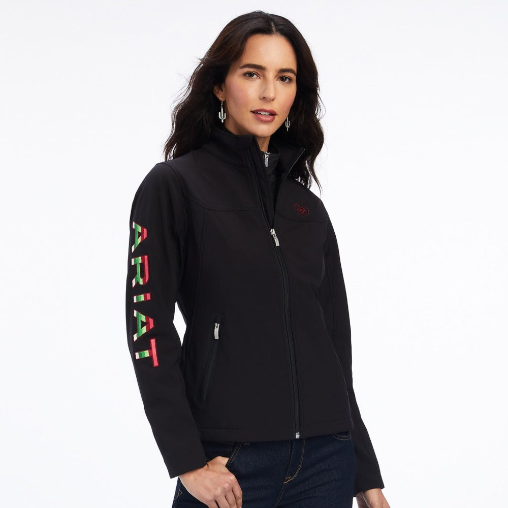 chamarra ariat rosas