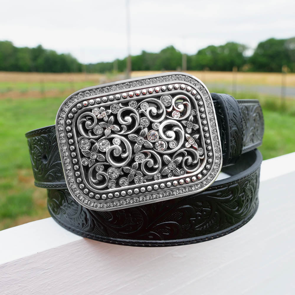 Women's Western Leather Belt Tooled Ariat - Main Image