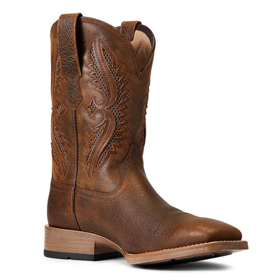 brown western leather boots