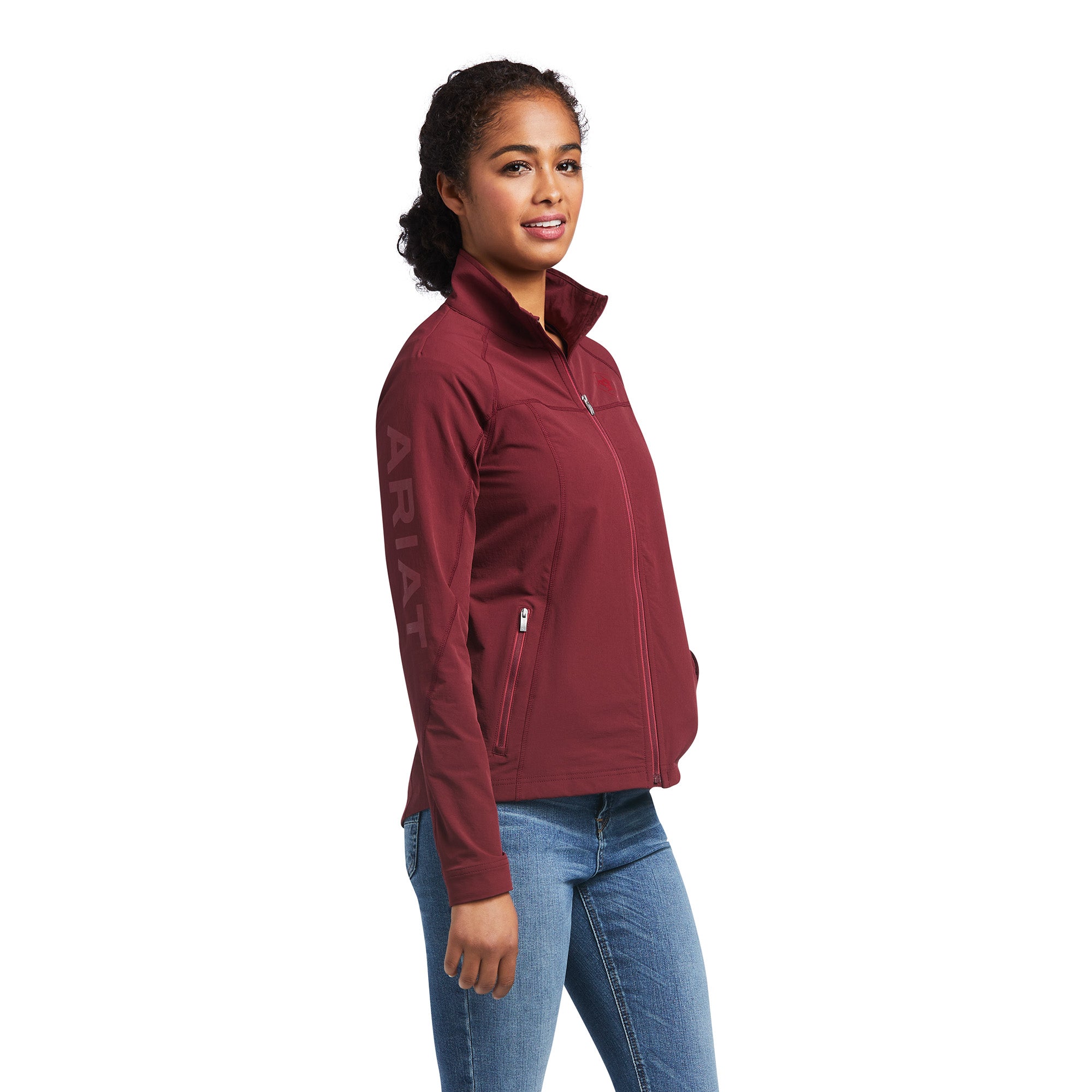 Ariat softshell jacket wine
