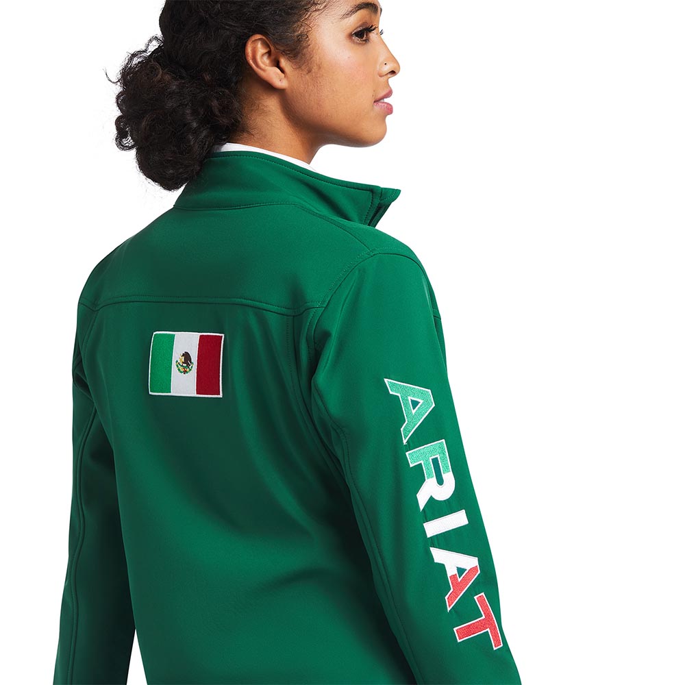 mexico ariat jacket softshell green