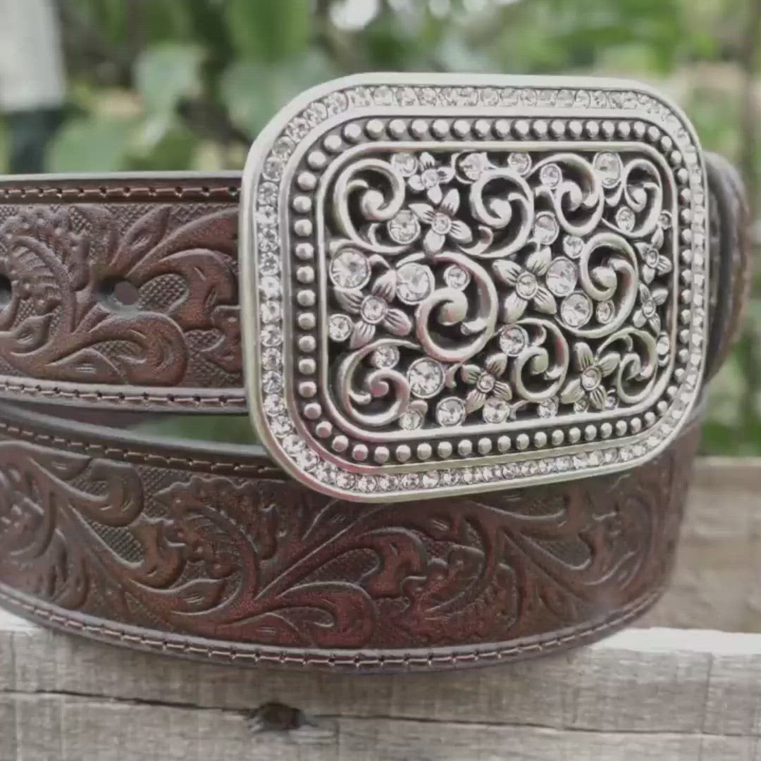 Ladies Western Belt Ariat Brown El Potrero Western Wear