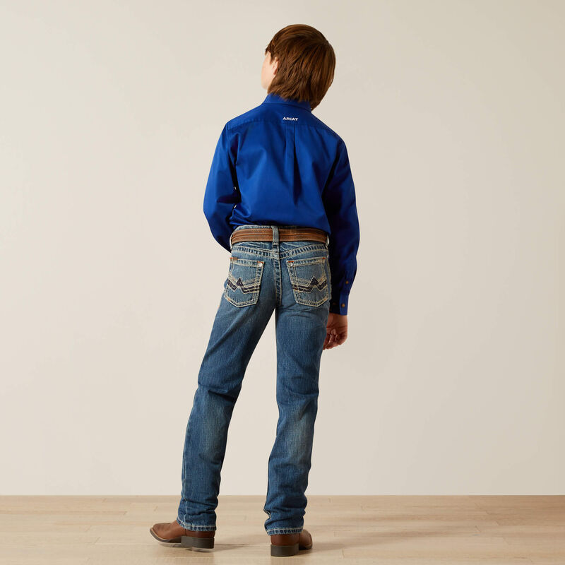Ariat Boys B5 Slim Charger Stackable Straight Leg Jean