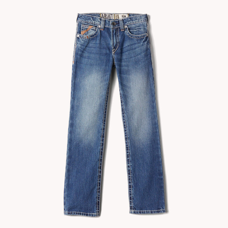 Ariat Boys B5 Slim Charger Stackable Straight Leg Jean