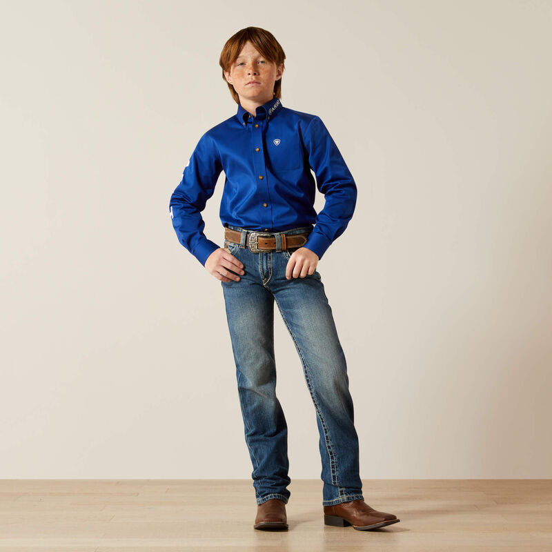 Ariat Boys B5 Slim Charger Stackable Straight Leg Jean