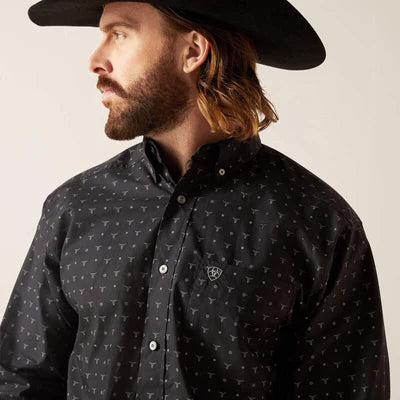 Ariat MNS NIXON LS SHRT BLACK