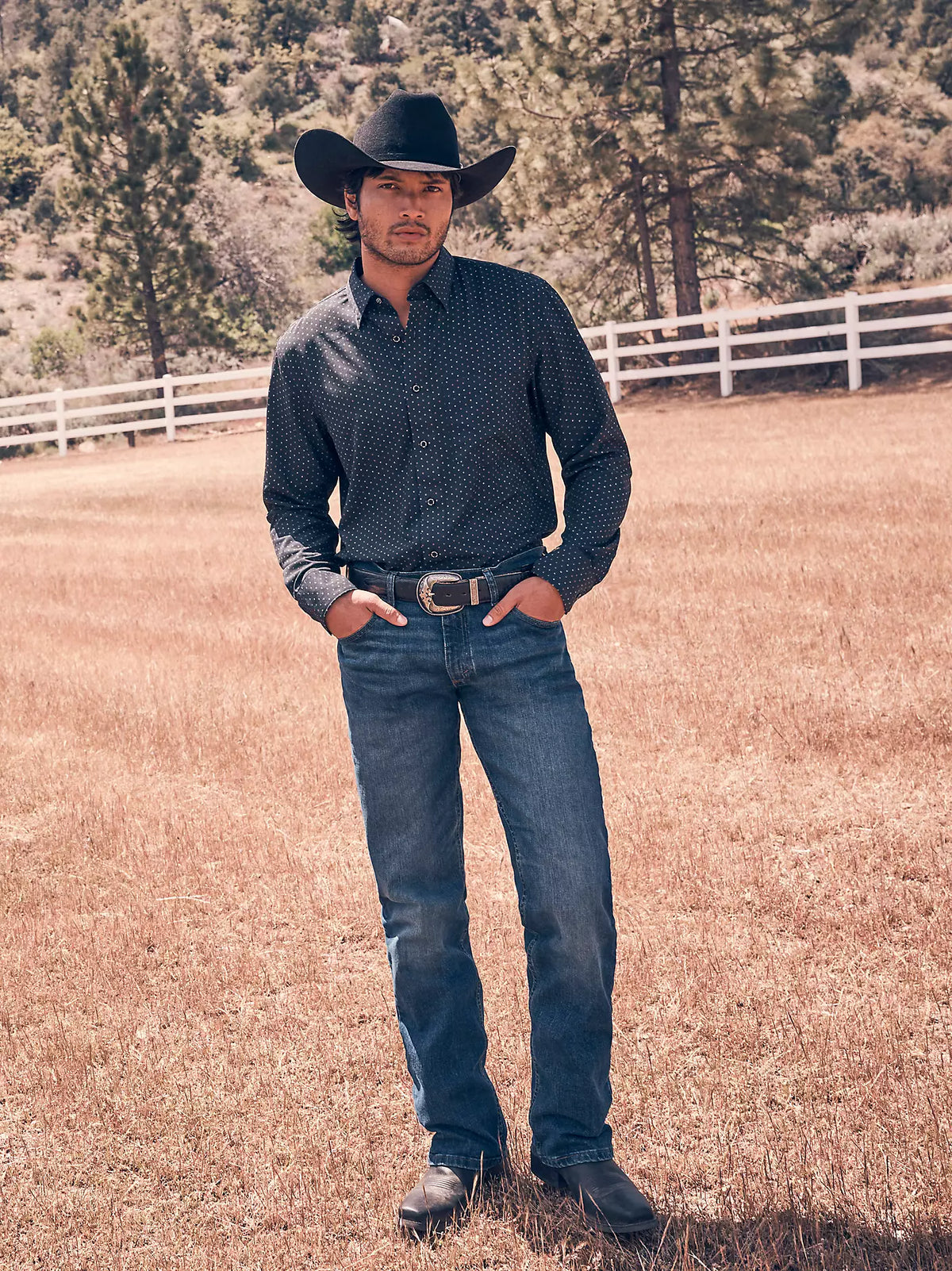112369164 Wrangler X Men's Cody Johnson Slim Fit Jeans Moonlight