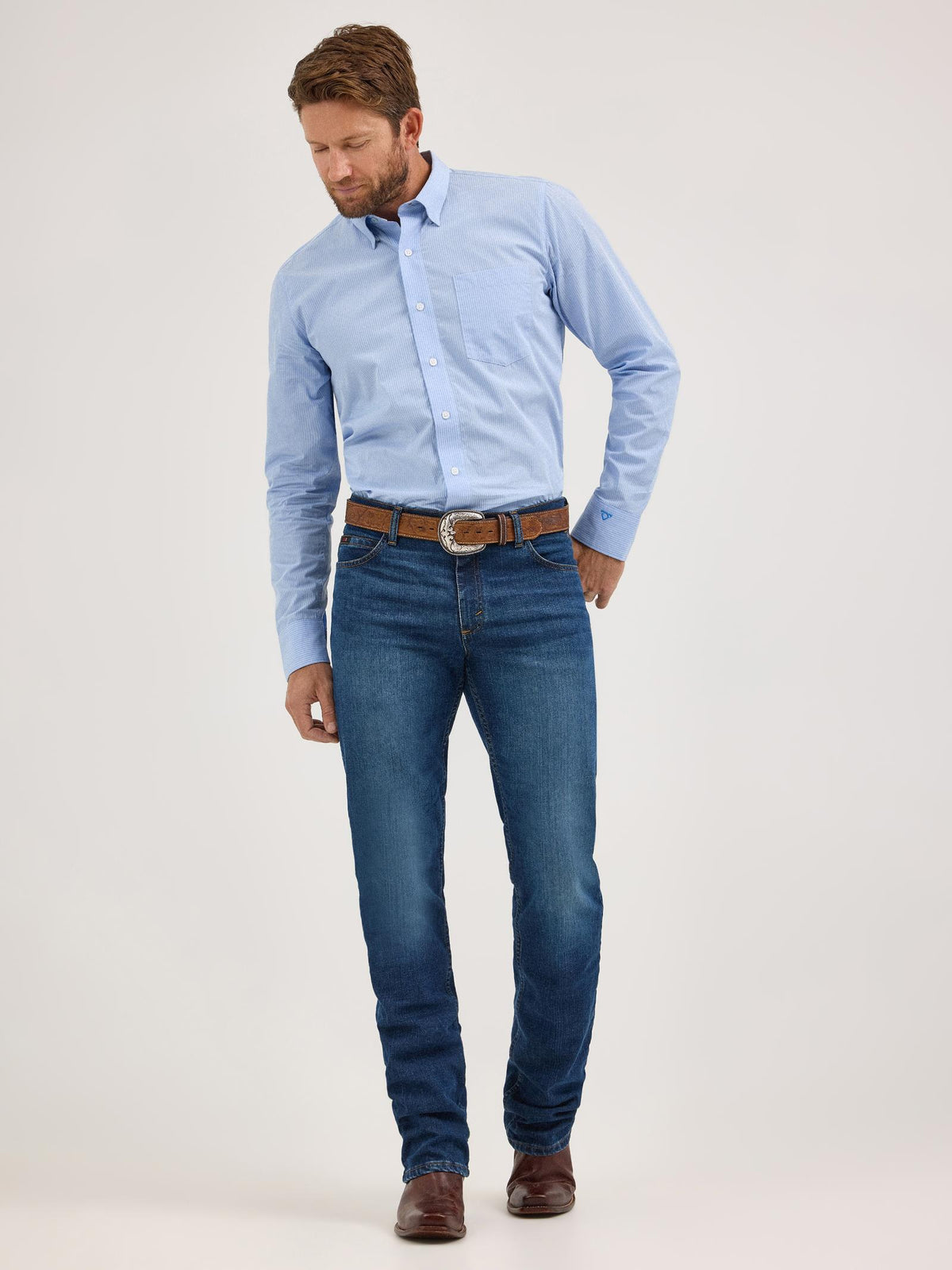 112369164 Wrangler X Men's Cody Johnson Slim Fit Jeans Moonlight