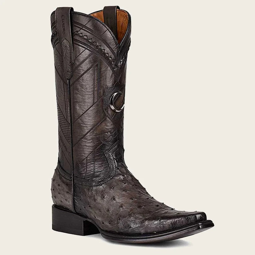 snip toe ostrich boots