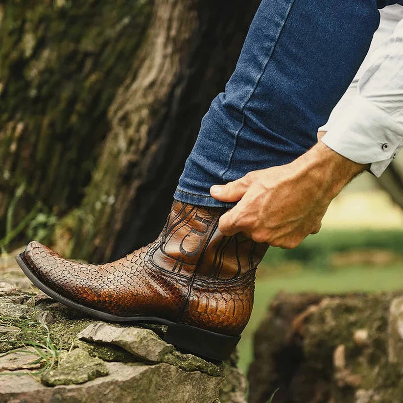 Men s Cuadra Python Boots El Potrero Western Wear