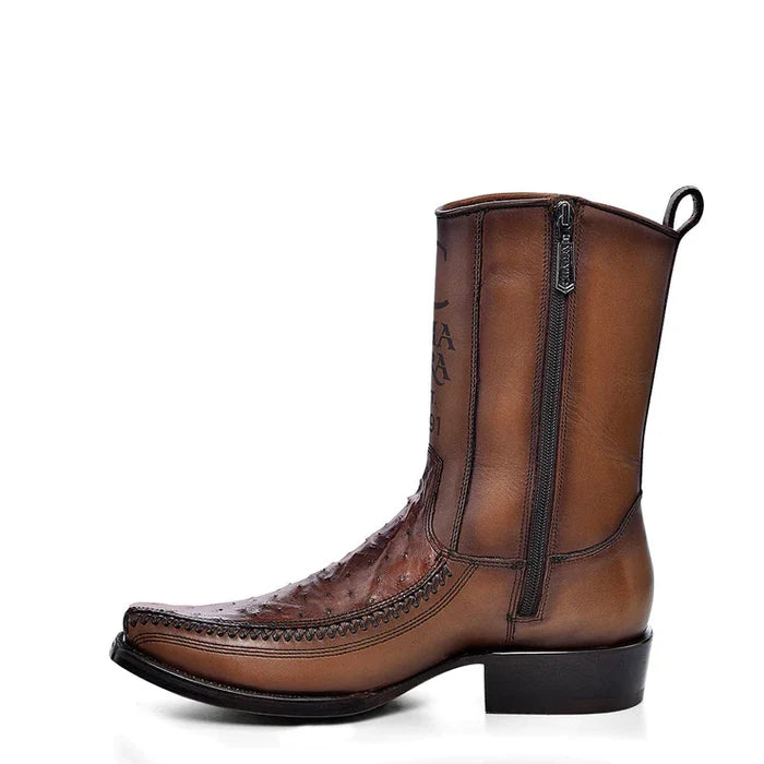 Cuadra Chestnut Ostrich Boots El Potrero Western Wear