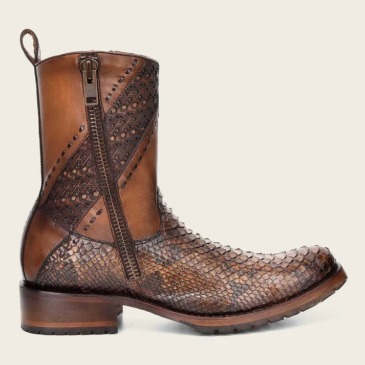 python boots with zipper