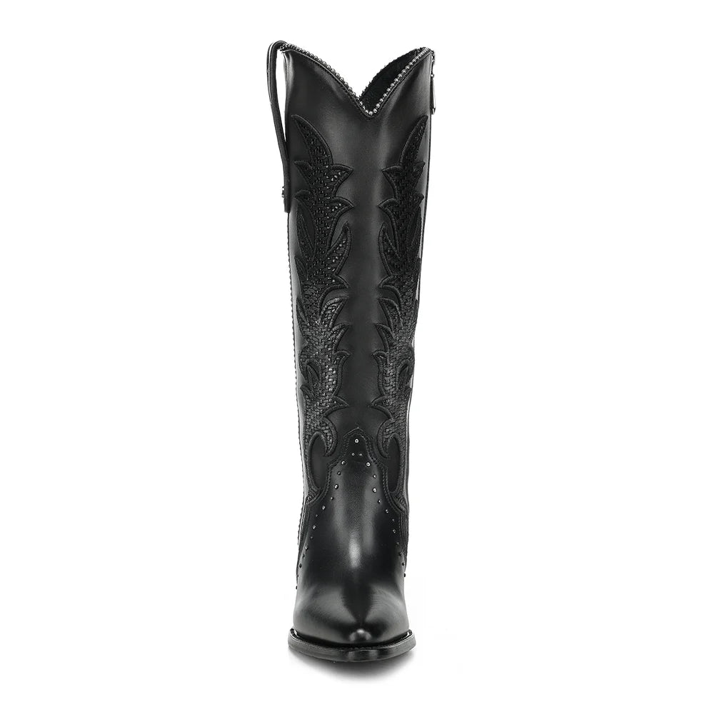 Cuadra Women's Tall Leather Boots Black CC337