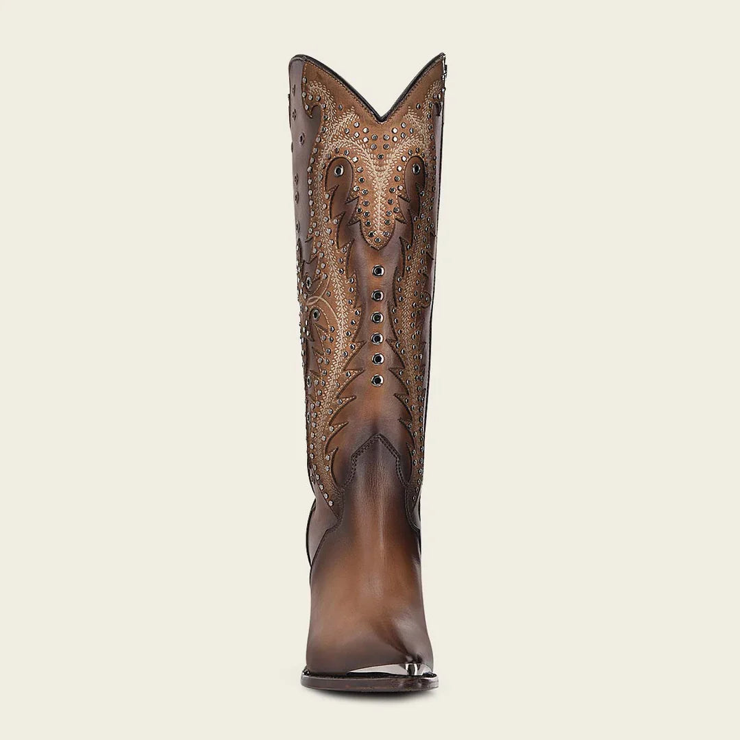 womens leather tall high rise boots