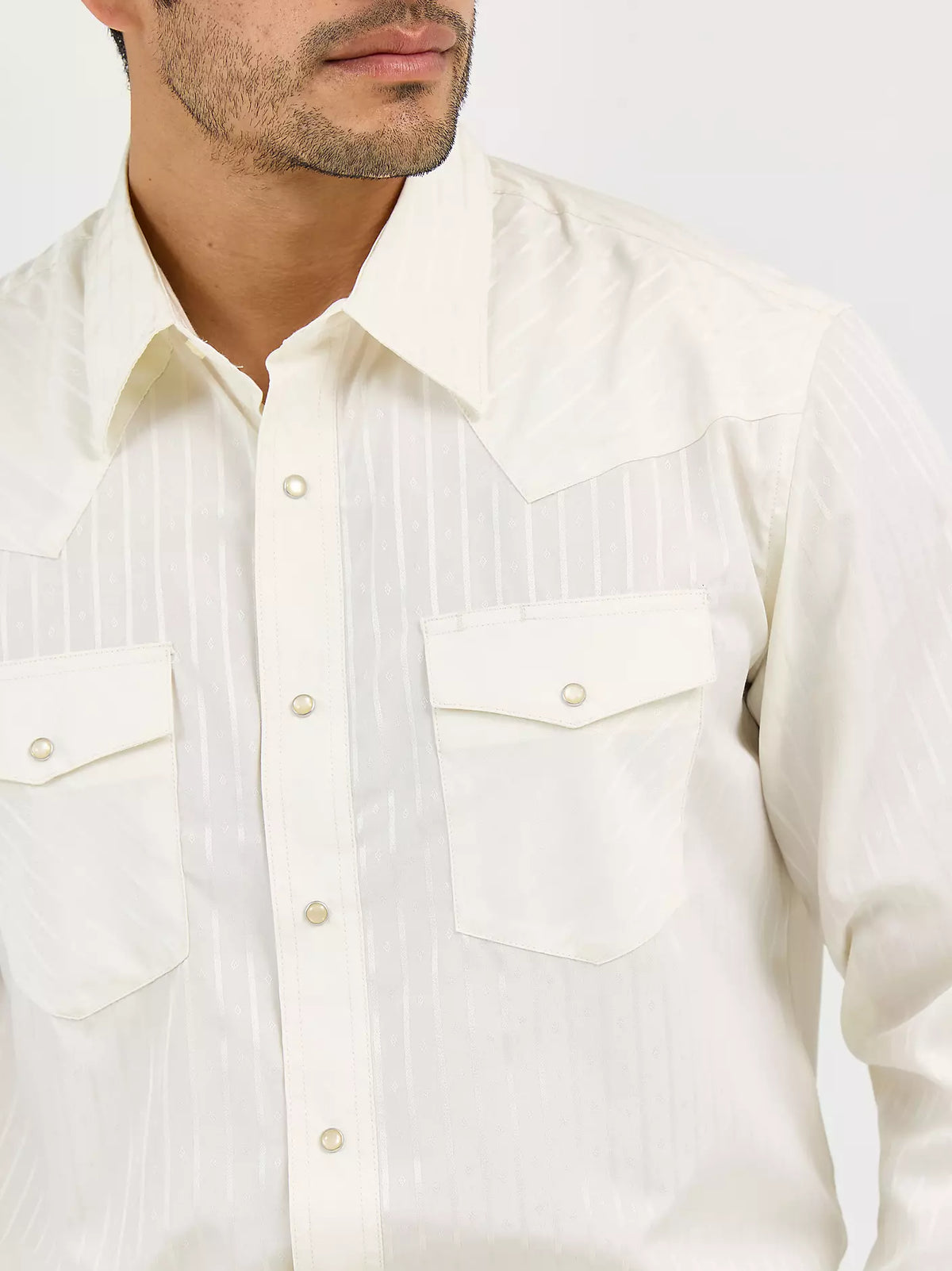 Wrangler Men's Western Snap Shirt Tan 75226TN