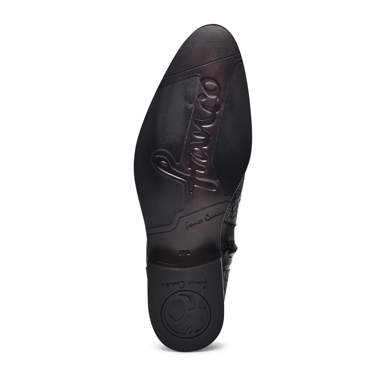 Cuadra Men's Caiman Round Toe Black Zipper Boots FC865