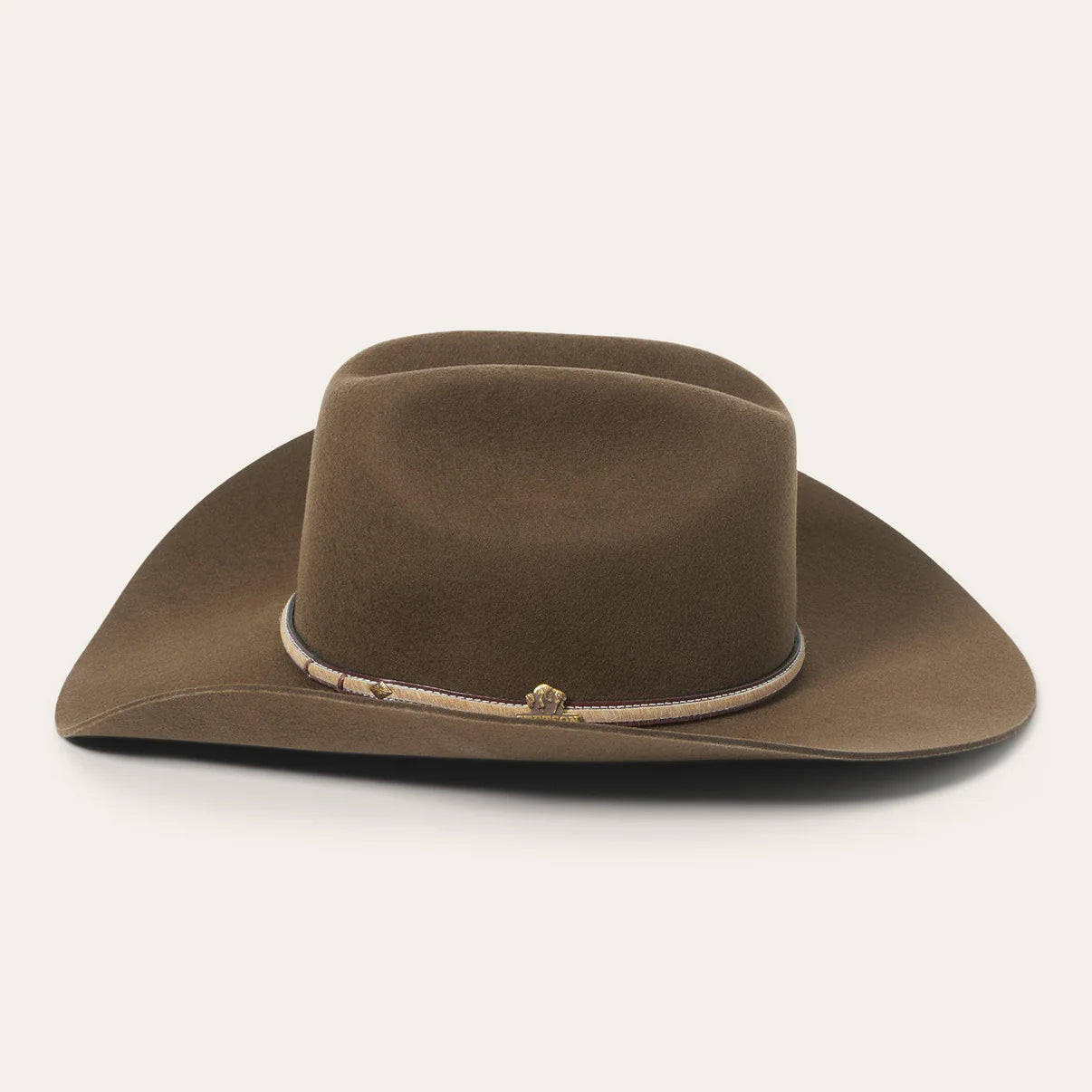 BROWN COWBOY HAT POWDER RIVER BUFFALO WOOL HAT