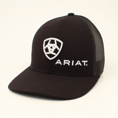 black ariat cap