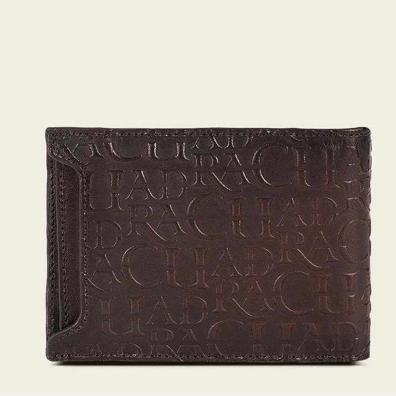 Cuadra Wallet Alligator Stamp Chocolate