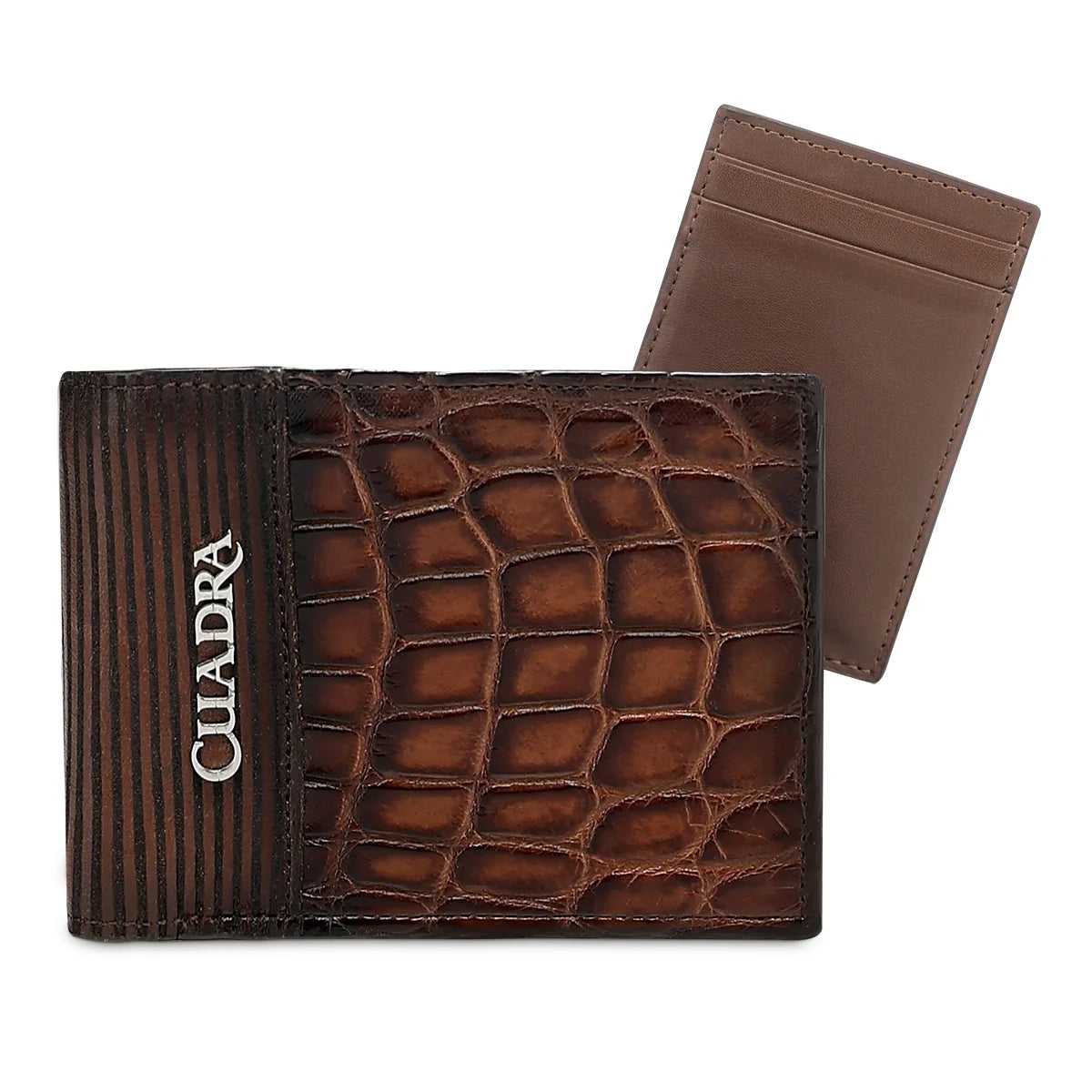 Cuadra Men's Honey Alligator Wallet DU774