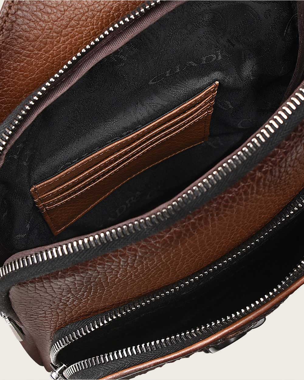 Cuadra Men's Over Brown Python Leather Bag DU503