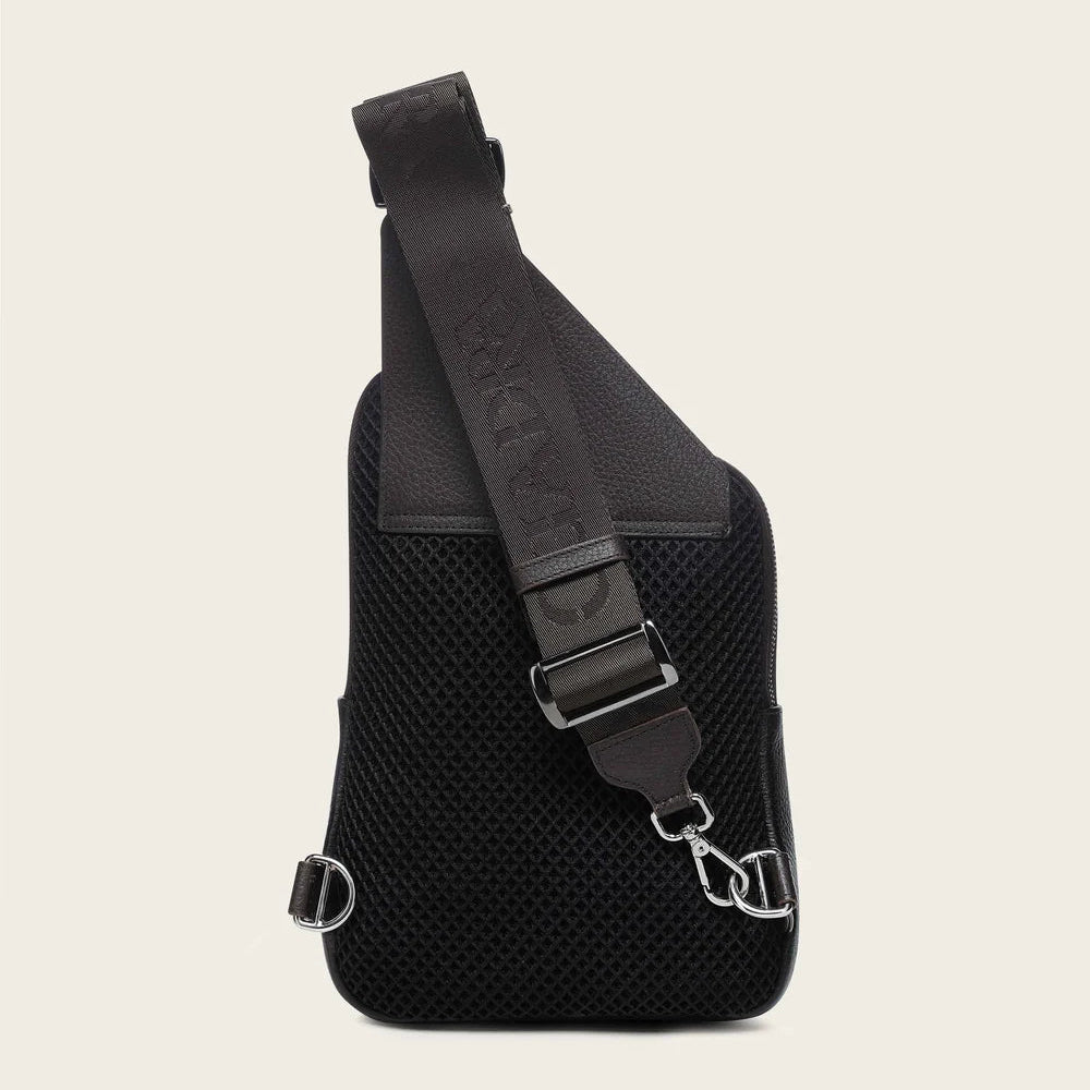 Cuadra Men's Caiman Zipper Bag Brown DU760