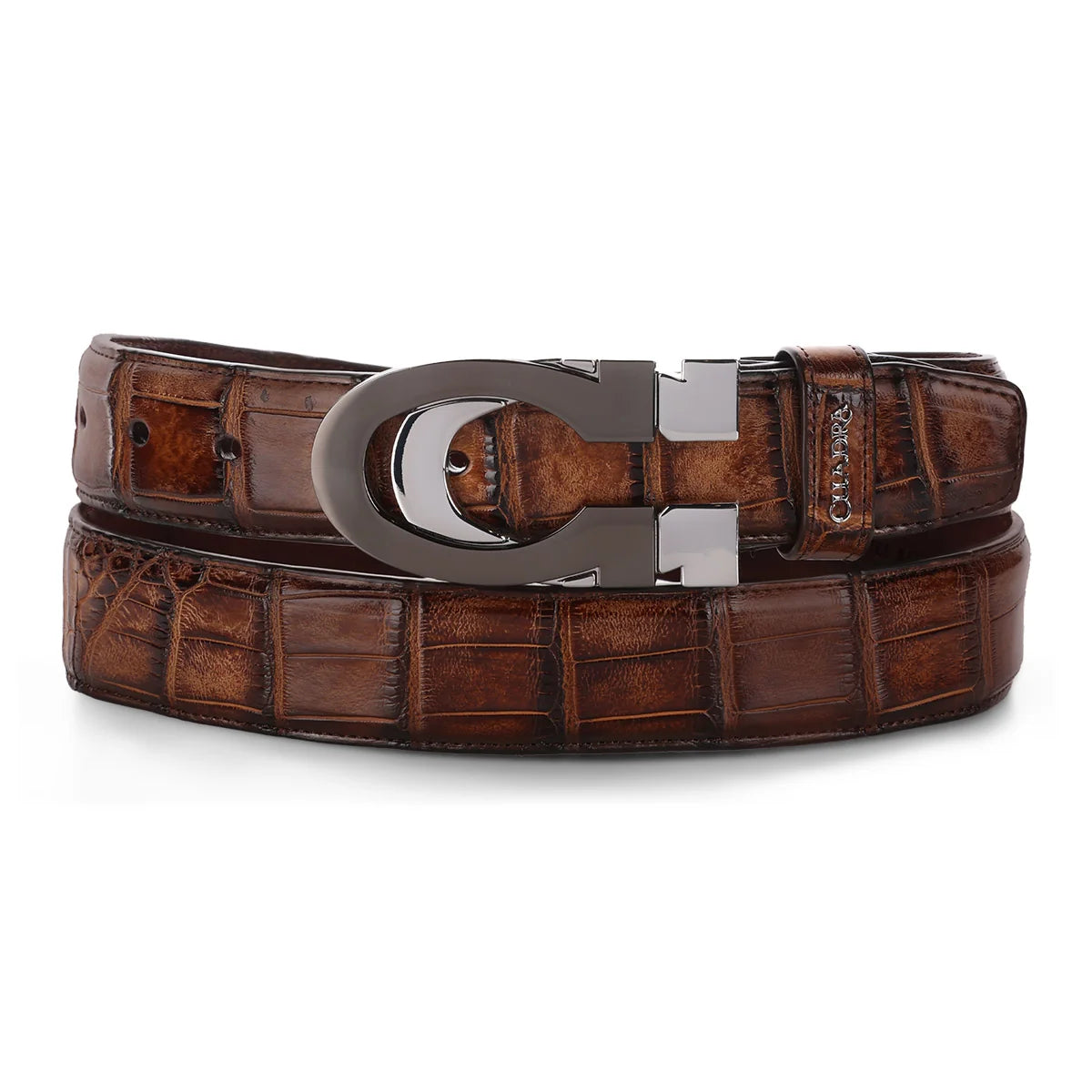 Cuadra Men's Alligator Belt BC366 Honey