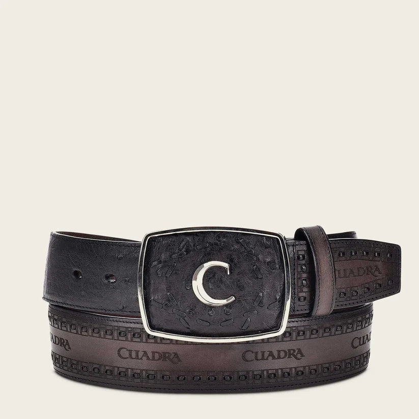 ostrich black belts