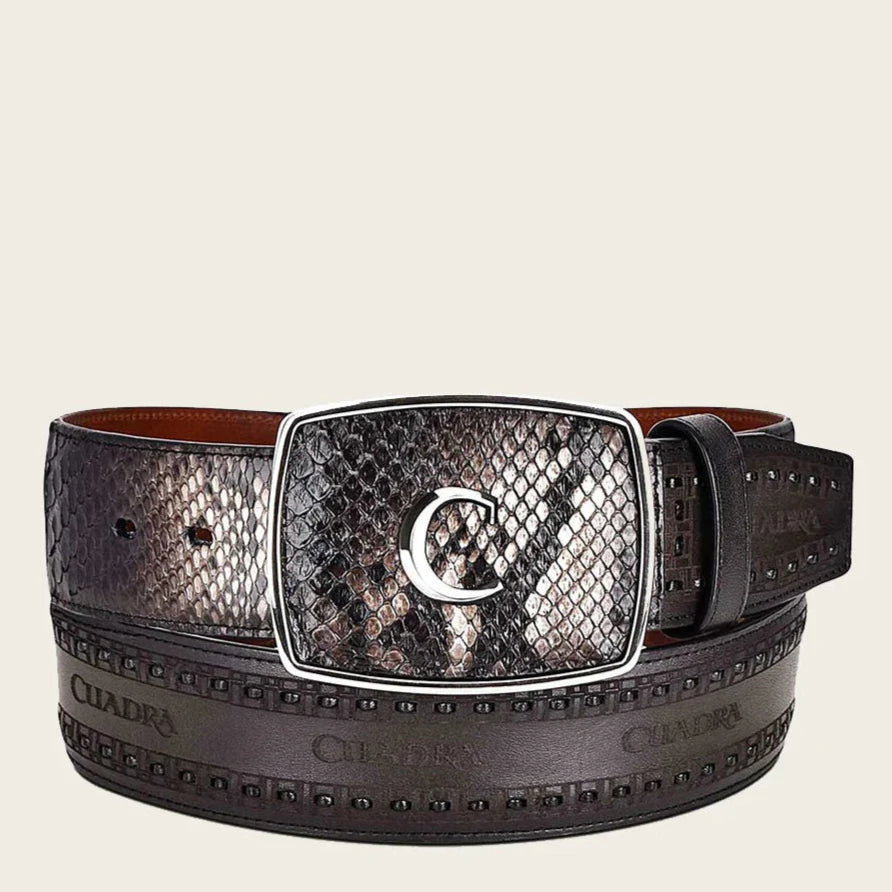 Cuadra Python Belt Black