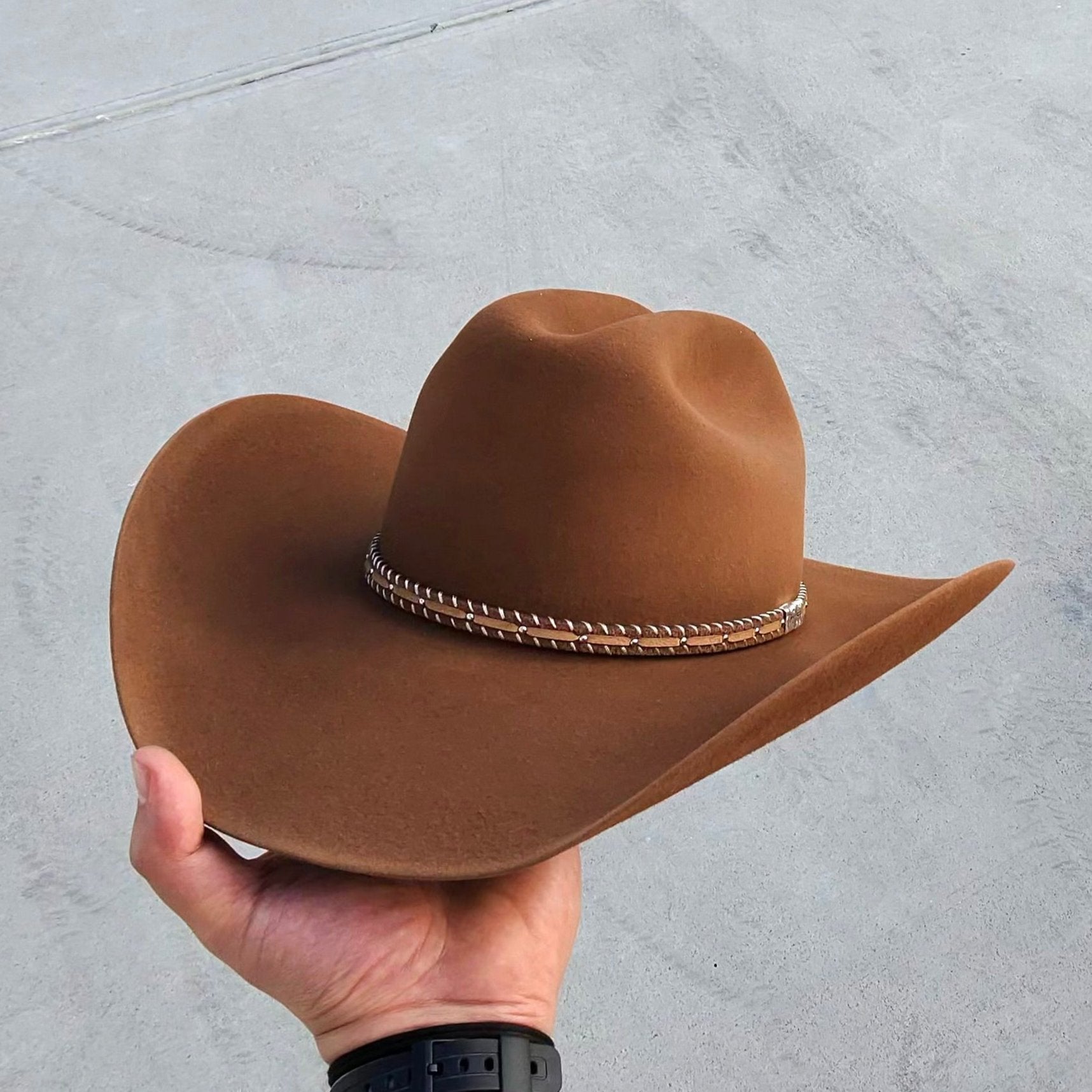 resistol brown cowboy felt hat