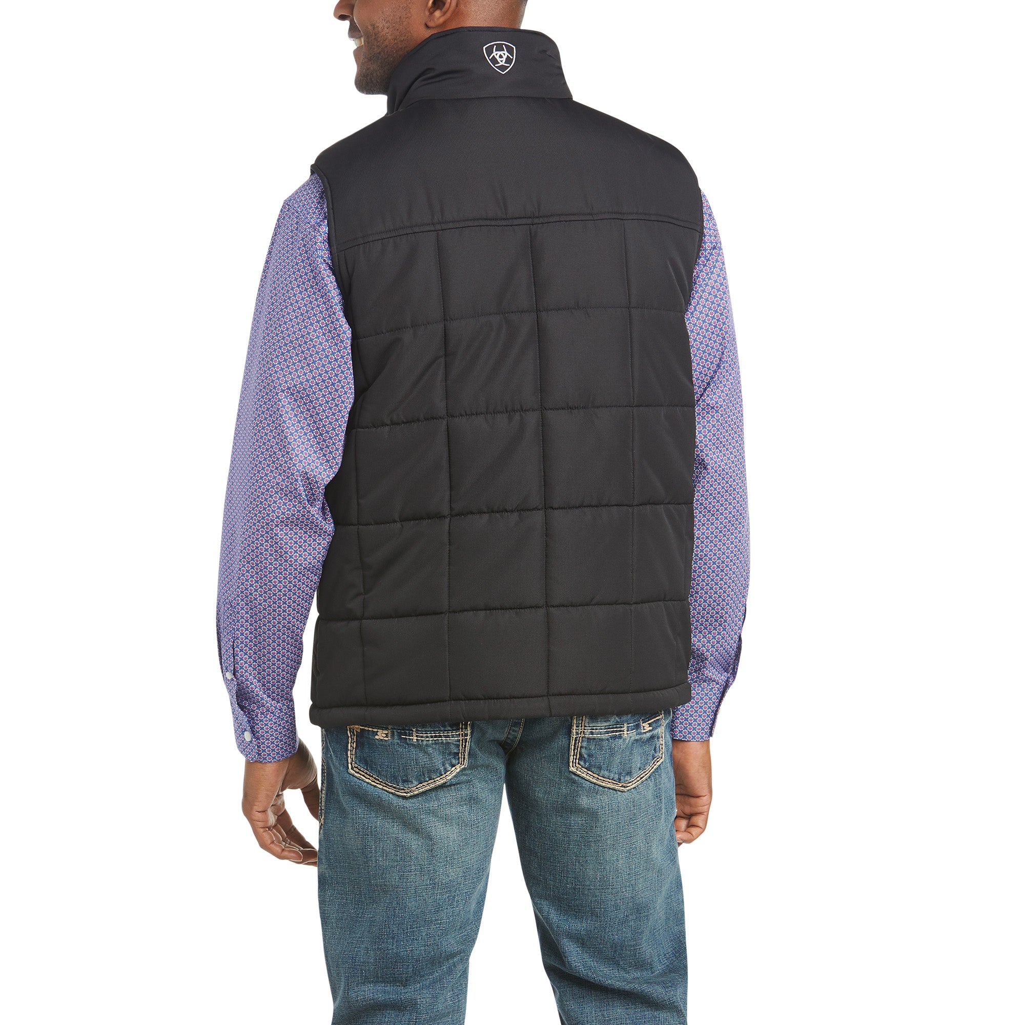 ariat vest black