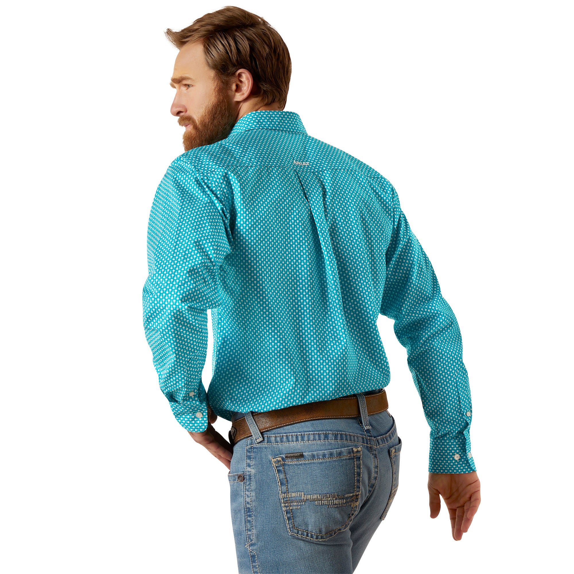 mens dresss shirt turquoise