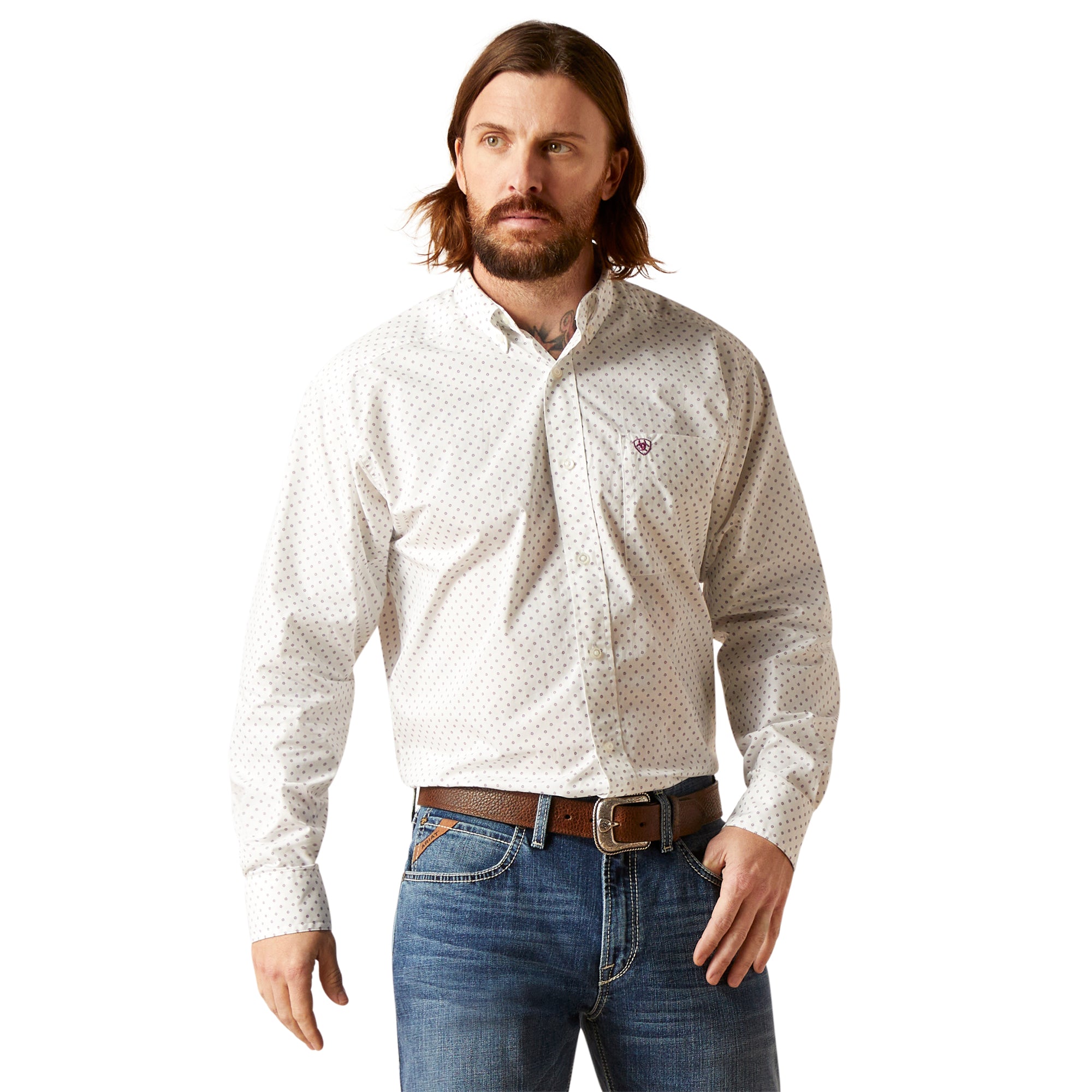 white ariat shirt