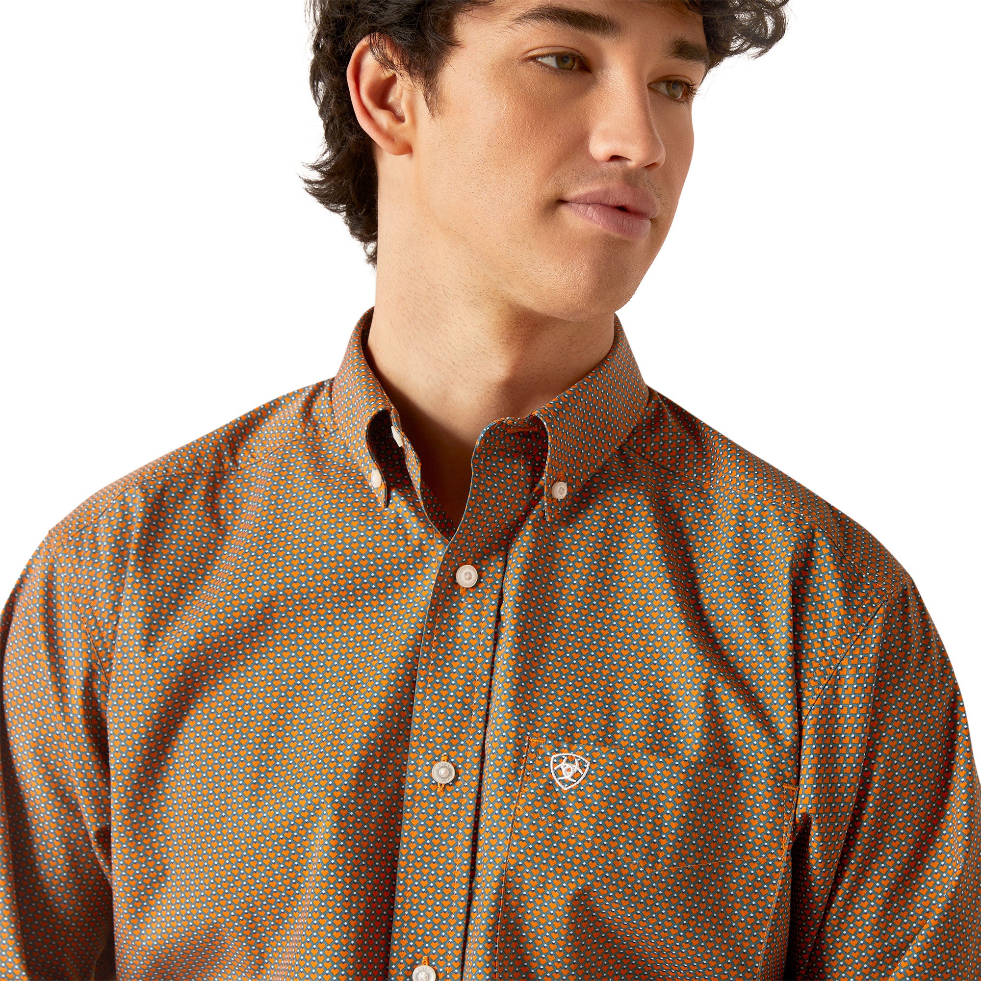 brown western shirt