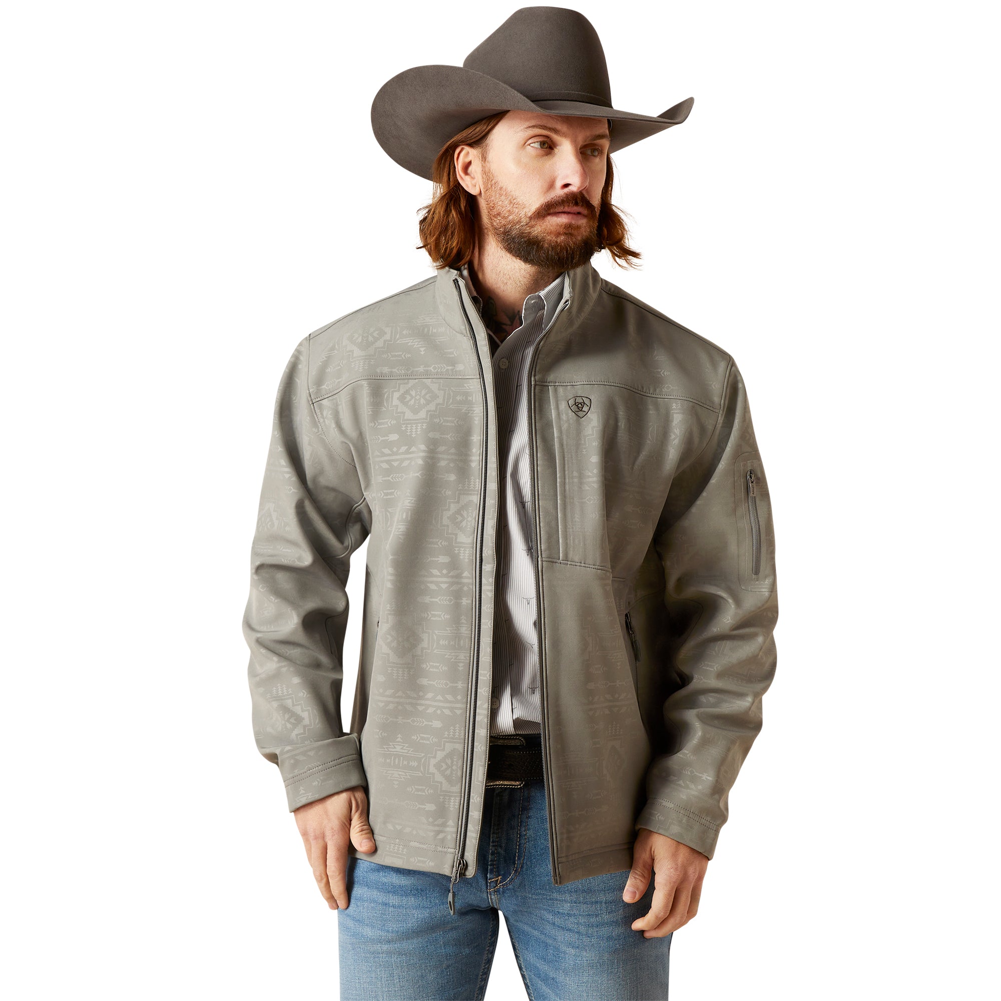 MENS ARIAT JACKET GREY