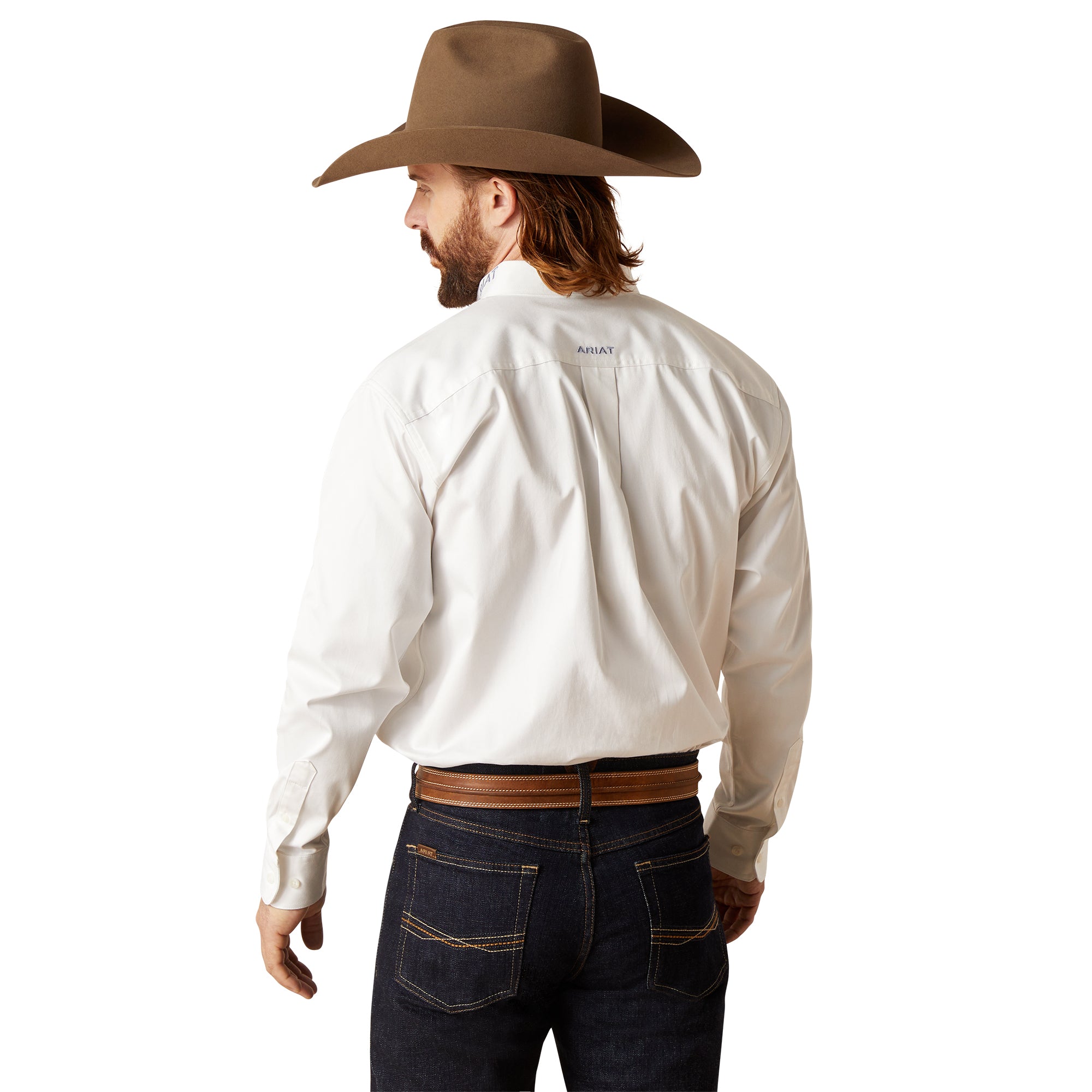 ariat white shirt with letters